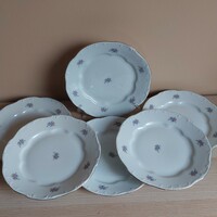 6 darabos Zsolnay tányér készlet
