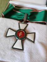 1991. 'Knight's Cross of the Order of Merit of the Hungarian Republic, civilian section enamelled, gilded 1991.