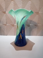 Blue Murano glass vase