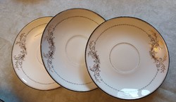Hüttl tivadar small plates (5 pieces), with a rare pattern, before 1883