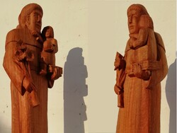 Kosztics László szobor cigány fafaragás roma fa faragás natúr faszobor