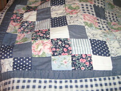 Aranyos színes vintage patchwork díszpárna huzat