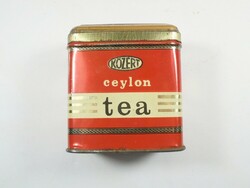 Retro old public tea metal box tin box - ceylon tea - from the 1970s