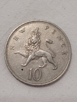 England, ii. Queen Elizabeth, 10 new pence, 1969.