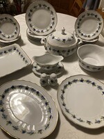 Hollóházi porcelán Szeder mintás készlet