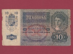 Osztrák-Magyar Monarchia 10 Korona bankjegy 1915