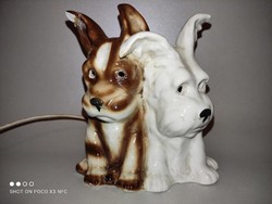 G&H Porcelán parfüm lámpa aromalámpa kutyapár sérült!