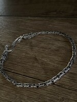 Marked silver king chain bracelet