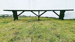 Különleges, hatalmas méretű, nagyon szép állapotú, antik pad, lóca. 310 cm. hosszú.