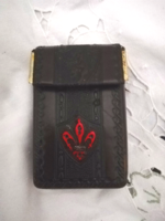 Italian decorated leather effect cigarette holder
