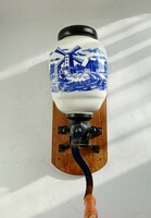 Wall-mounted porcelain coffee grinder