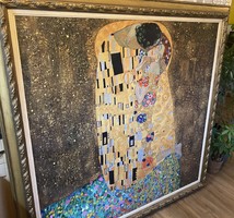 Gustav Klimt után óriási olajfestmény