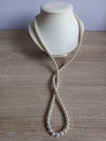 Old white long string of beads