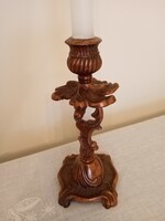 Rare copper baroque candle holder