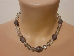 Vintage Marks & Spencer crystal necklace decorated with Murano pearls