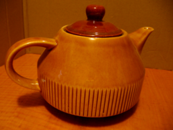 Retro honey brown porcelain jug, the tray is a gift.