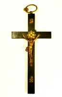 1900 Krül antique crucifix with bronze body