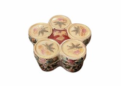 Antique Japanese porcelain bonbonnier, hand-painted antique porcelain sugar bowl or jewelry box