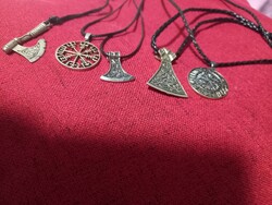 Viking Vegvisír Odin Rune and Thor's Hammer men's necklaces