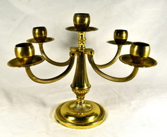 Decorative 5-arm copper candle holder!