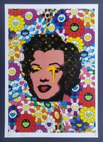 DEATH NYC 'Marilyn Monroe' pop-art/street-art limited litográfia 2022