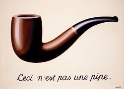 Magritte - Ez nem pipa - vászon reprint