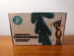 Old chocolate box Szerencs chocolate factory paper box Hungarian confectionery industry