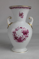 Herendi  indiai kosár mintás váza purpur