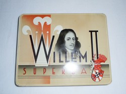 Cigar cigar metal box tin metal box - willem ii. Superba amarillo - from the 1980s