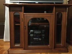 Decorative solid wood TV cabinet