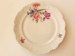 Régi Bavaria porcelán virágos lapos tányér