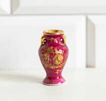 Mini porcelán váza - Limoges jelzéssel - babaházi kiegészítő, konyha bababútor, miniatűr