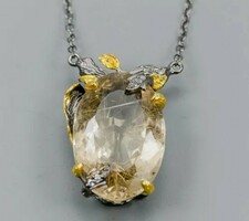 Rutile quartz necklaces
