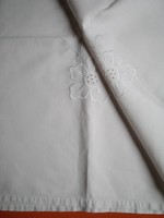 Linen, embroidered tablecloth, 97 x 140 cm x