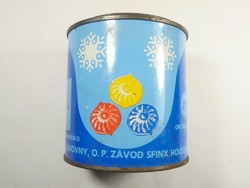 Retro régi Csehszlovák csokoládé bonbon édesség fémdoboz pléh doboz - Zimní Směs