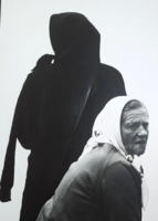 Endrődi Péter (1951-) fehér-fekete fotó 1984-ből - teljes méret 46x35 cm - a hordozó kissé meggyűrt