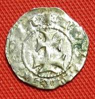 Mária /1382-1387/1395 ezüst denár ÉH 443