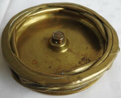 Réz szecessziós tál