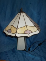 Szecessziós ólomüveg tiffany stílusú asztali lámpa
