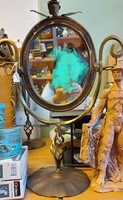 Rustic table vanity mirror