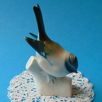 Zsolnay porcelán kék cinege, cinke madár