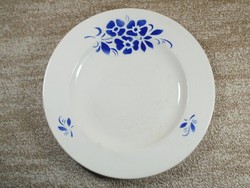 Antique Czechoslovak marked ditmar urbach painted ceramic plate with blue flower pattern approx. 1940s