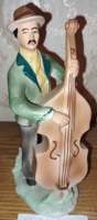 Porcelain figure playing a double bass