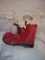 Gift bag in the shape of a Christmas boot