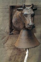Cast iron beef head bell