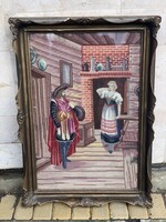SALE / Gobelin 1920-1930 Art Deco korszak : Reneszánsz jelenet