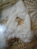 White feather angel wing garland Christmas tree decoration / window decoration