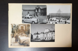 4 old photos - 1950s, 60s perhaps? Old cars, cityscapes