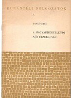 Dankó Imre: A Magyarhertelendi Női Fazekasság  1968
