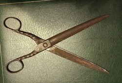 Antique wrought iron tool scissors